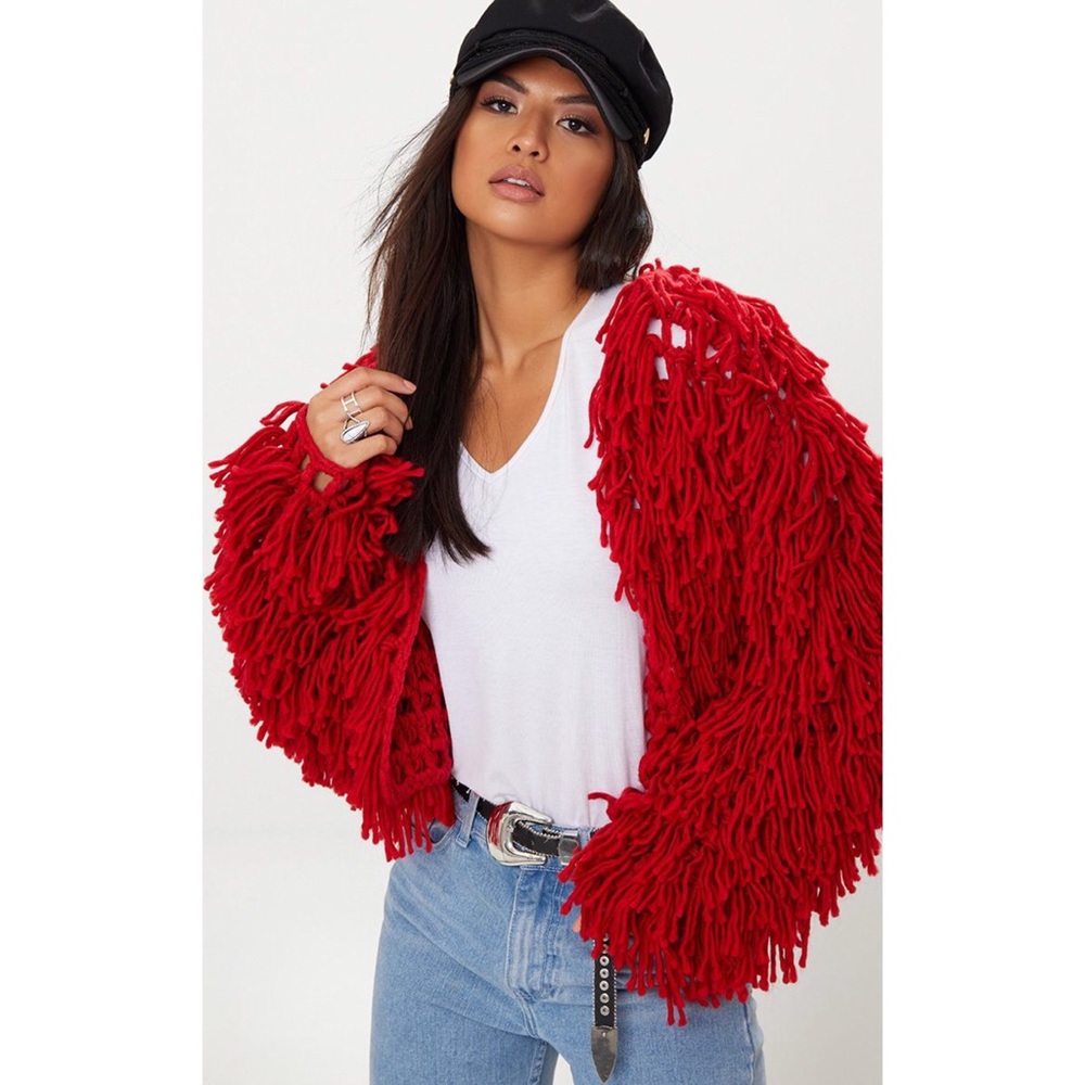 NWT Pretty Little Thing Shaggy Coat